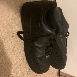 Black air-forces(a bit creased)